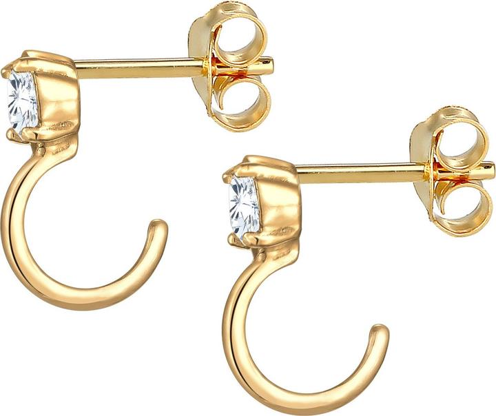 Immagine prodotto Elli Orecchini Creoli Zirconia Argento 925 (Zirconia, Argento 925)