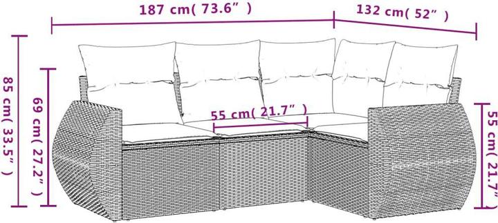 Produktbild vidaXL Beckett