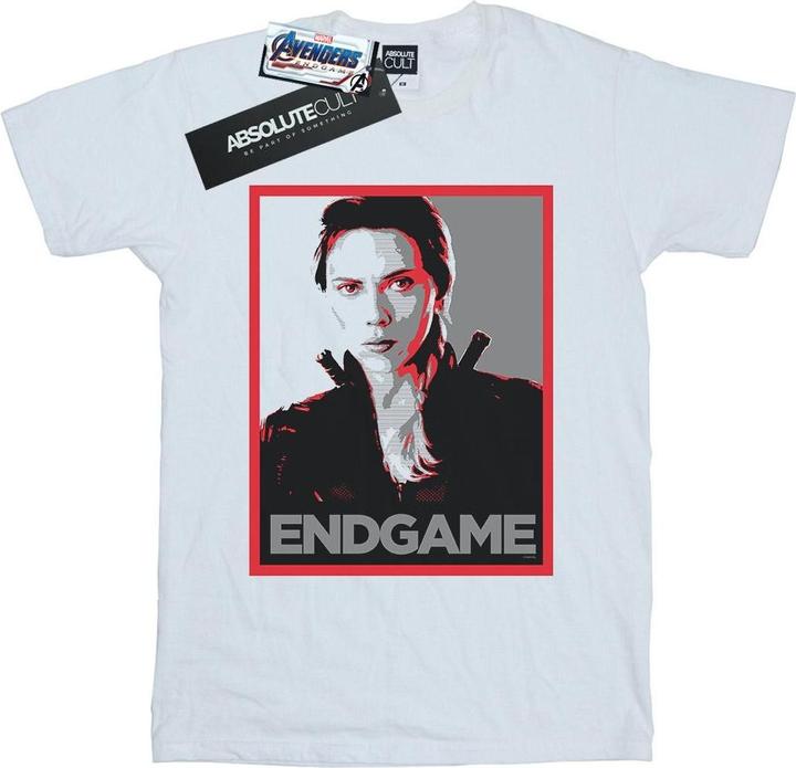 Avengers Endgame Black Widow Poster TShirt (XL)