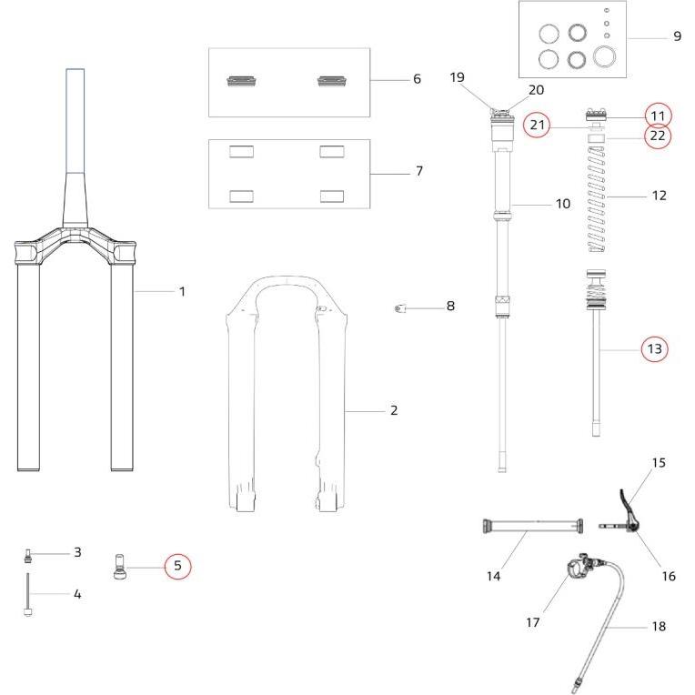 Formula, Zubehör Velofederung