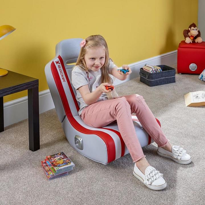 Produktbild X Rocker Shadow 2.0 Stereo Audio Gaming Floor Rocker Red