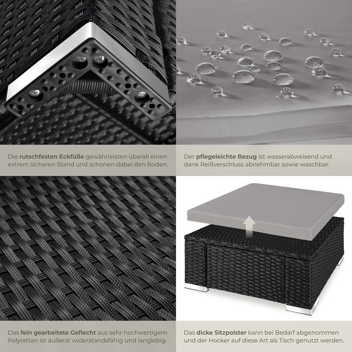 Immagine prodotto tectake Pouf in rattan