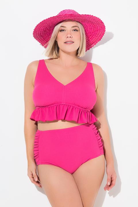 Produktbild Ulla Popken Bikini, Struktur, Rüsche, Softschalen, Träger verstellbar (56)