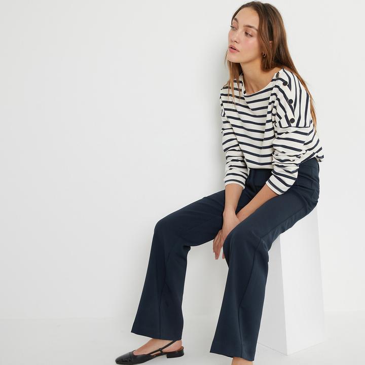 Actual product image La Redoute Collections Signature flared trousers (36)