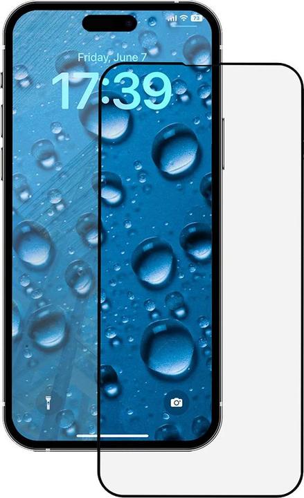 Actual product image Anank 2.5D Corning Gorilla transparent armoured glass for iPhone 16 - 5x reinforced (1 Piece, Apple iPhone 16)