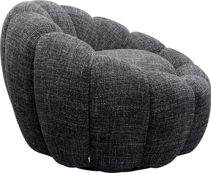 Produktbild Kare Design Drehsessel Peppo Bloom Melange Schwarz