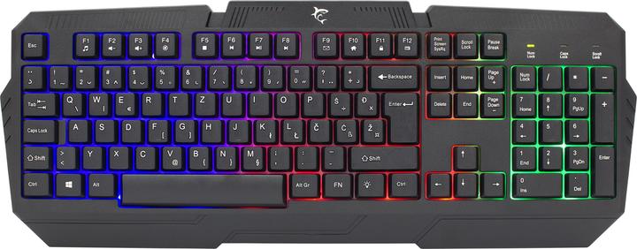 Produktbild Membrane Gaming Keyboard Shark Dakota, Rainbow LED backlight, US layout (US, Kabelgebunden)