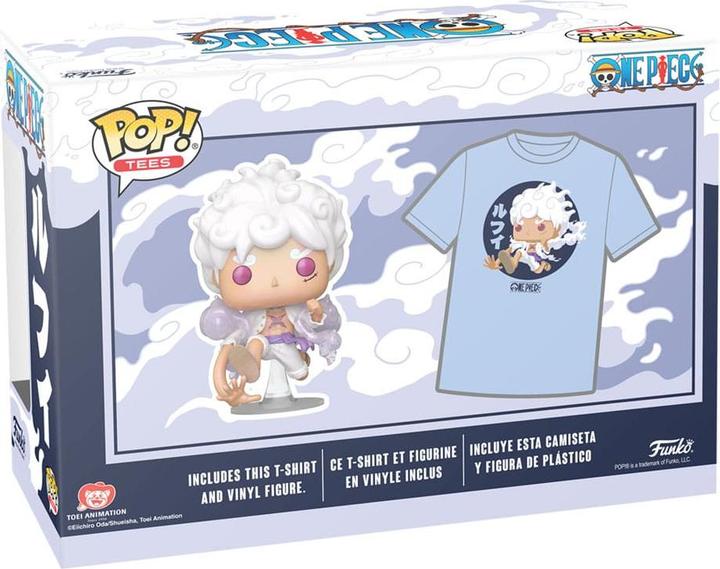 Immagine prodotto Funko One Piece POP! & Tee Vinyl Figur & T-Shirt Set Luffy Fifth Gear Grösse M