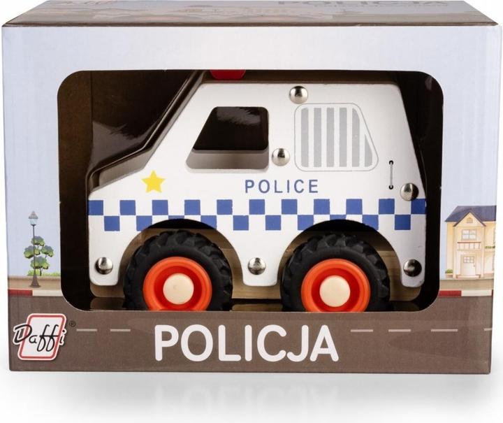 Produktbild Daff Holzauto mit Reifen - Polizei