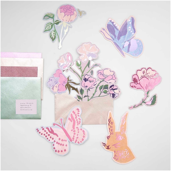 Produktbild Rico Design Kartenset "La Vie En Rose" (8 Stk.)