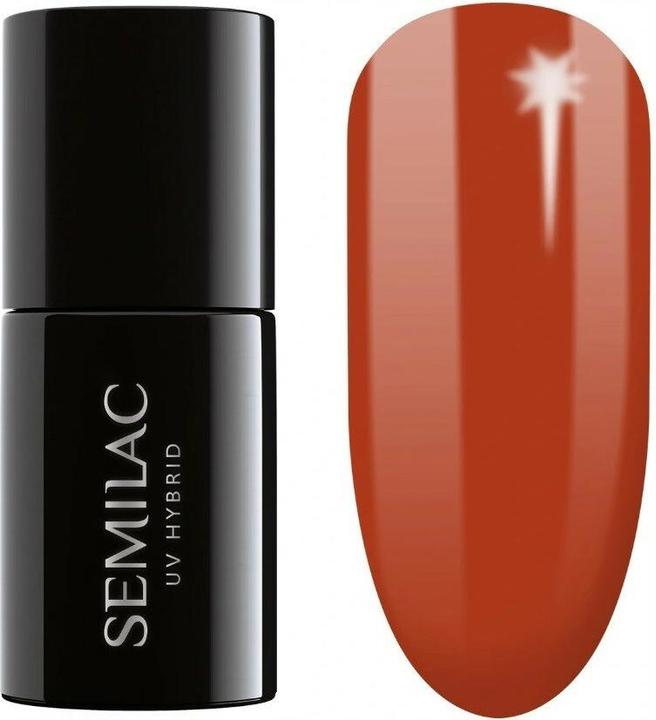 Actual product image Semilac Hybrid Lacquer 402 Spicy Pumpkin - 7 ml. (UV gel varnish)