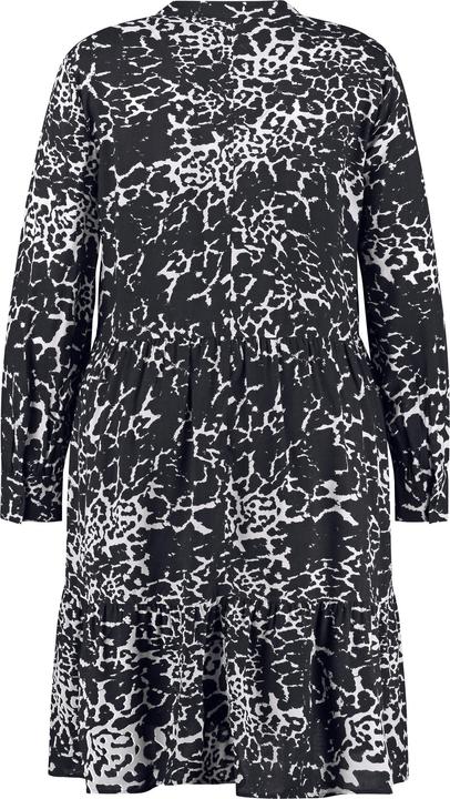 Actual product image Samoon Flared tiered dress with underdress dress long sleeve short (46)