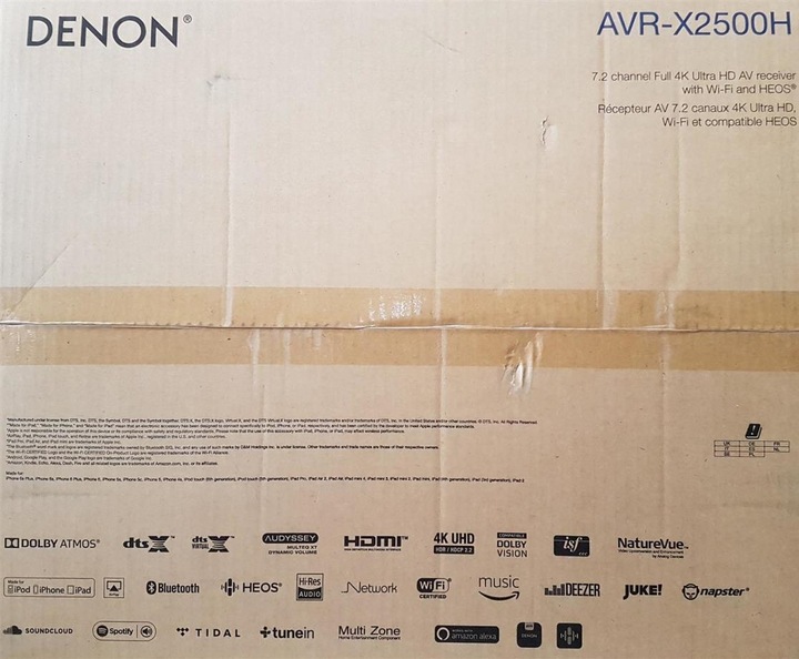 Actual product image Denon Avr-X2500h (7.2 channels, FM)