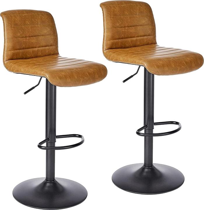 HTI-Living Barhocker 2er Set Tayo Cognac