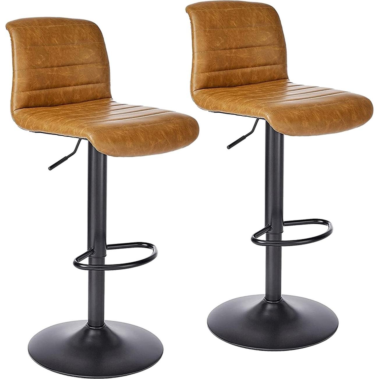 HTI-Living, Barhocker, Barhocker 2er Set Tayo Cognac