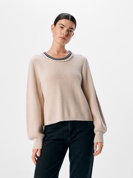 Produktbild Object Gerippter Strickpullover (L)