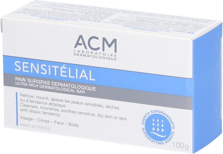 Markenlos Laboratoire ACM Sensitelial Dermatological Wash Bar 100g - Extra Gentle (Hartseife, 100 g)