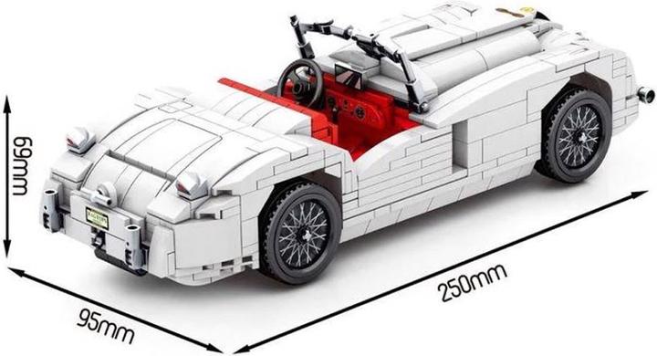 Produktbild Sembo Oldtimer Cabrio weiss Pullback