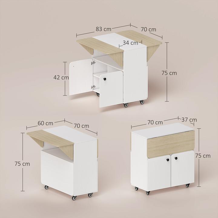 Actual product image Homcom Folding table (70 x 83 x 75 cm)