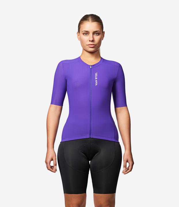 Actual product image Van rysel Unisex Summer Road Cycling Short-Sleeved Jersey Racer 2 - Purple (S)