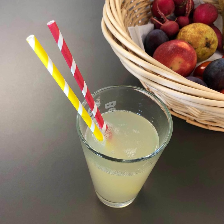 Actual product image Luxentu Paper Drinking Straws Striped (100 x)
