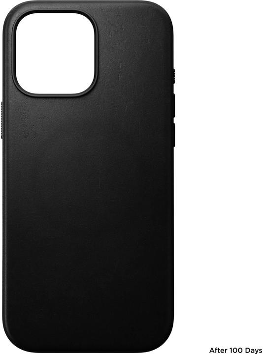 Nomad Custodia moderna in pelle per iPhone 16 Pro Max nero (Apple iPhone 16 Pro Max)