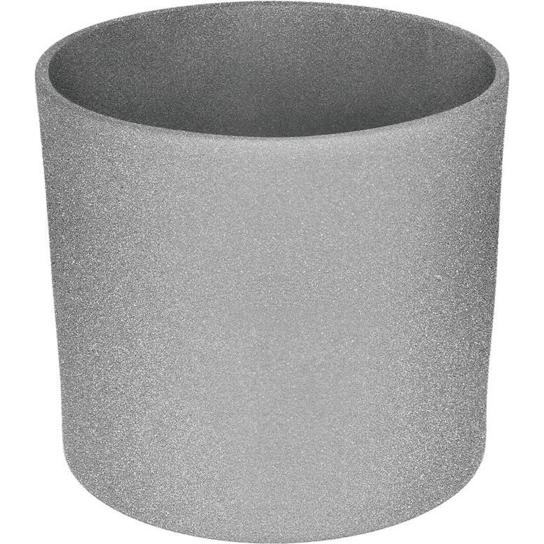 Domoletti, Vaso da fiori, Ceramic pot, WALEC STRUCTUR, Ø 19 cm, grey