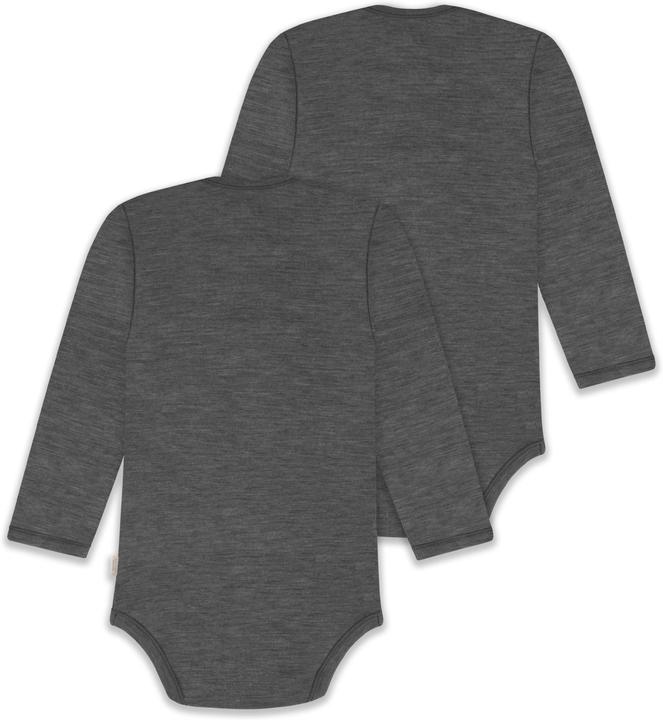 Produktbild Normani 2er Pack Baby Merino Body Langarm „Auckland" - 9377 (68)
