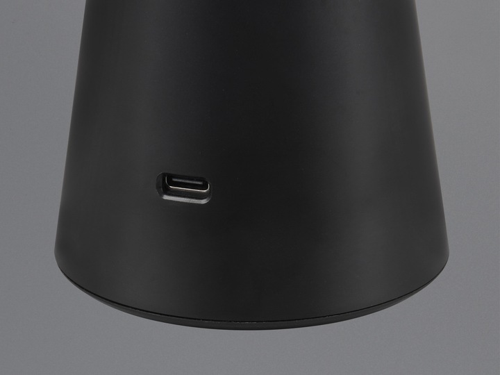 Produktbild Reality LED-Akku-Tischleuchte TORREZ, 57726132, schwarz, IP 44, 2 W, 180 lm (180 lm)