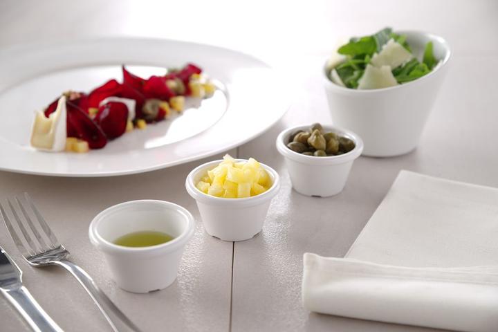 Actual product image Hendi Velocity bowl, sloping in white melaminex (1x)