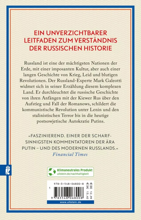 Actual product image Die kürzeste Geschichte Russlands (German, Stephan Pauli, Mark Galeotti, 2022)