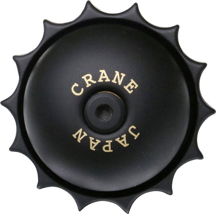 Actual product image Crane E-Ne Revolver Bicycle Bell - All Black