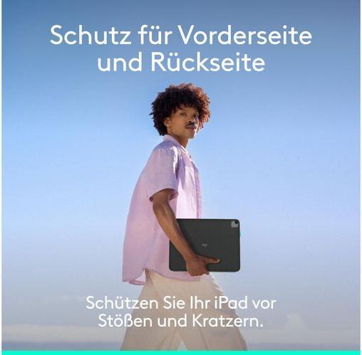 Actual product image Logitech Flip Folio (Swiss, iPad Air 13 2024 (M2), iPad Air 13 2025, iPad Pro 13 2024 (M4), iPad Pro 13 2025)