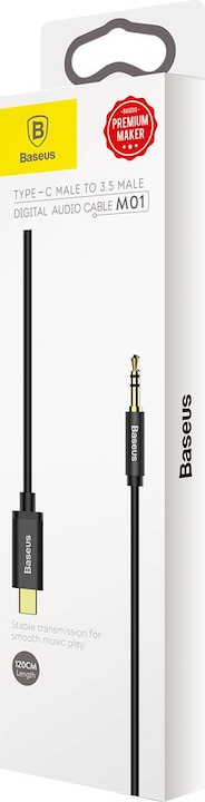 Immagine prodotto Baseus 3,5 mm USB C (1.20 m, Connettore da 3,5 mm (AUX))