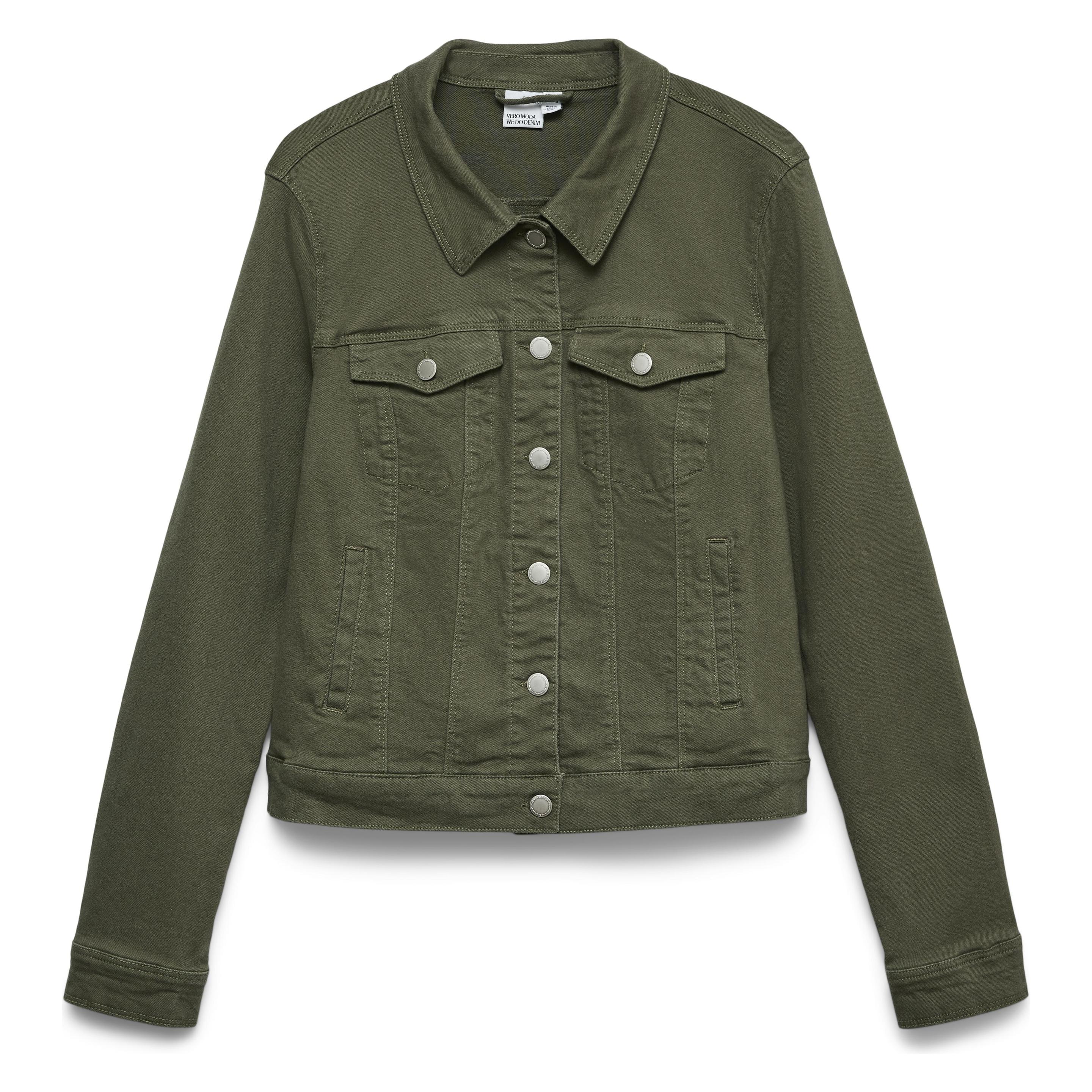 Vero Moda, Damen, Leichte Jacken, Vmwild Soya Ls Col Jacket, Grün, (S)
