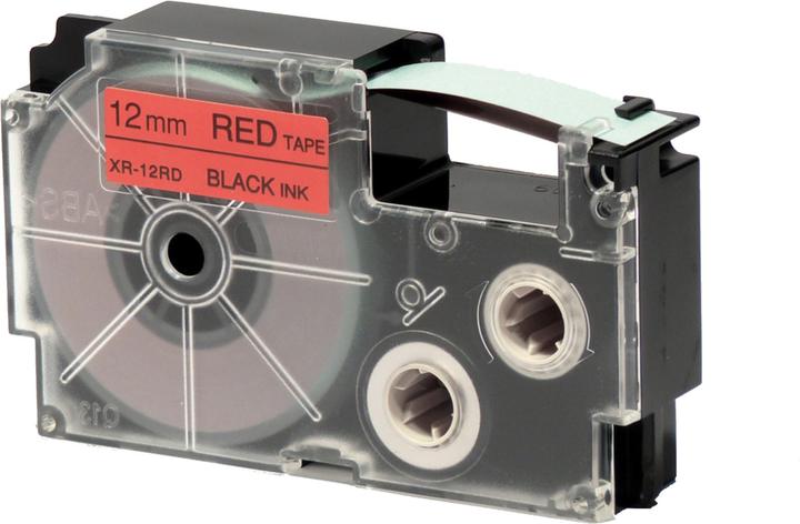 Casio XR-12RD1 Self-adhesive labels (1.20 cm, Red)