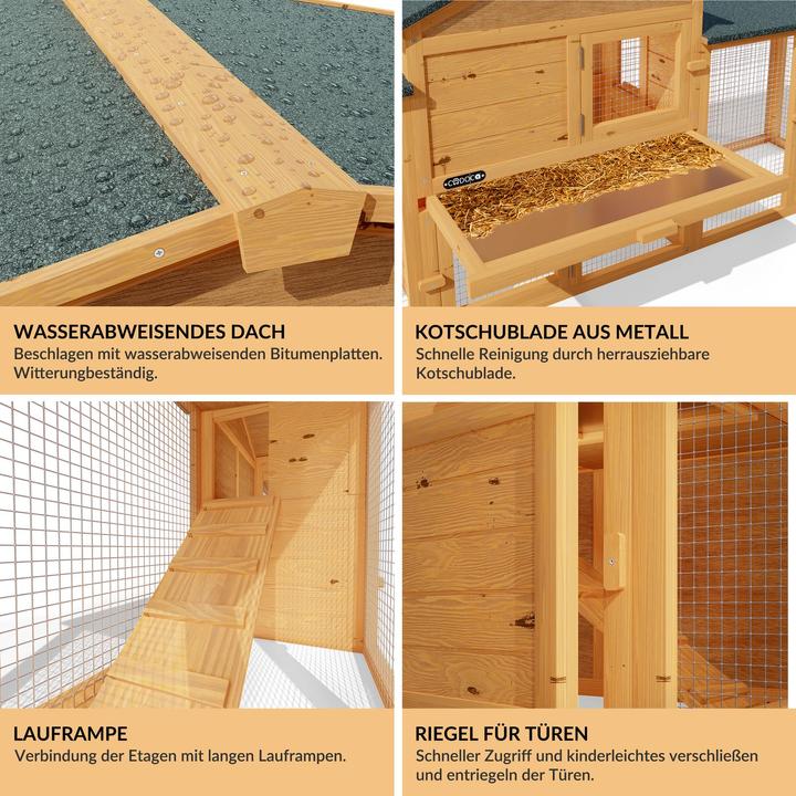 Actual product image Deuba Rabbit hutch