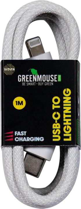 Image du produit Nobrand Greenmouse Lightning Data Cable 1m WOVEN GRS (1 m)