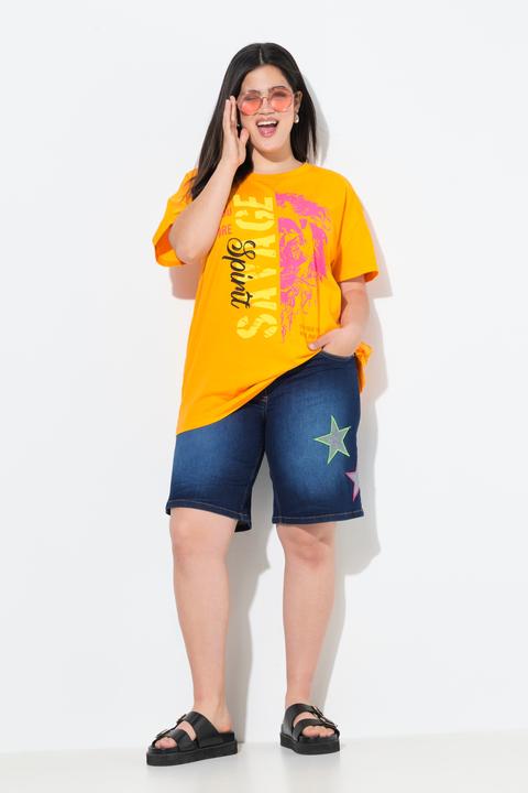 Immagine prodotto Angel of Style Shorts di jeans con stelle colorate e cinque tasche (42)