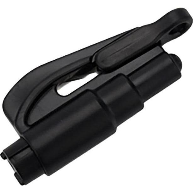 JTI, Pannenhilfe, Mini-Nothammer mit Messer - Schwarz