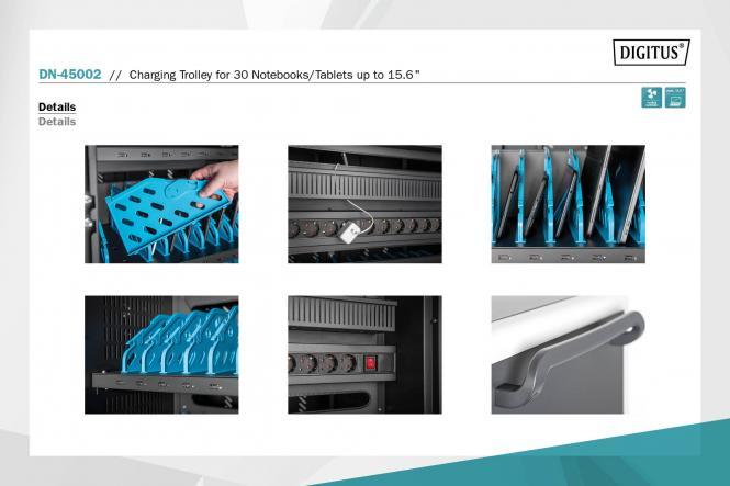 Produktbild Digitus Mobiler Ladeschrank (43.19 HE, 19 Zoll Rack)