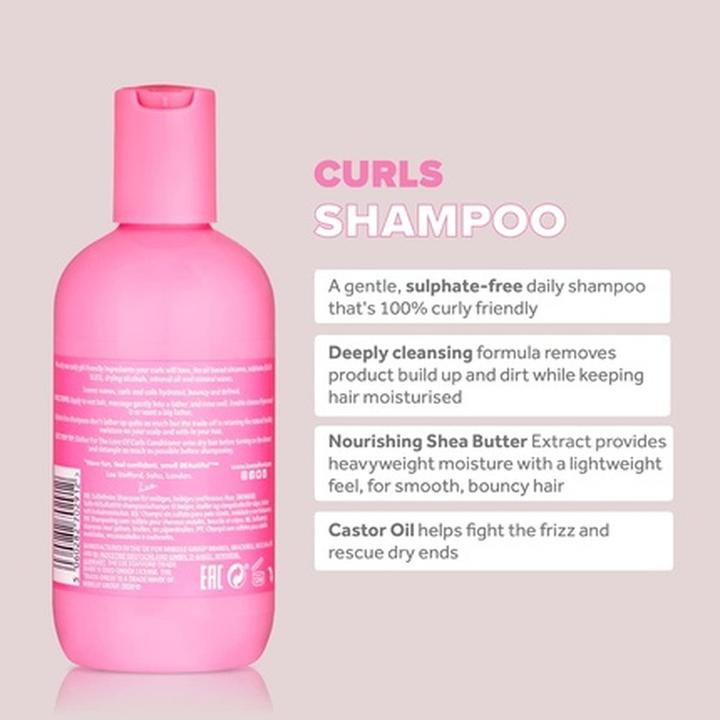 Actual product image Lee Stafford For The Love Of Curls Shampoo 500ml (500 ml, Liquid shampoo)