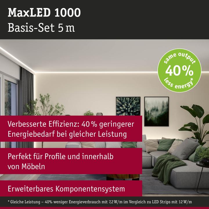Actual product image Paulmann MaxLED 1000 Basisset (Warm white, 500 cm, Indoor)