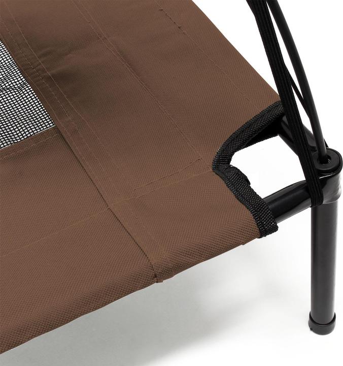 Actual product image Wiltec Portable Outdoor Relax Pet Bed Canopy Dog Bed M Brown (Dog)