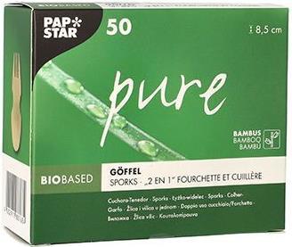 Produktbild Papstar Fingerfood - Göffel "pure" (50 x)