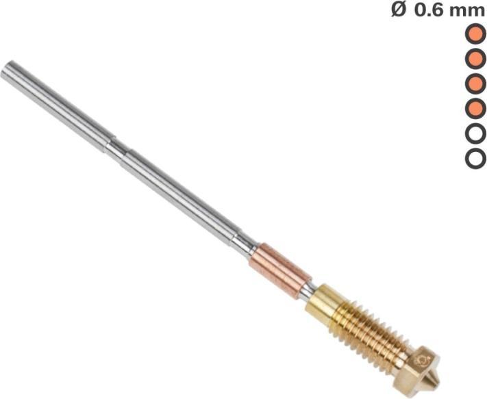 Image du produit Prusa Buse en laiton CHT - 0.6 mm (Tube de grenaillage)