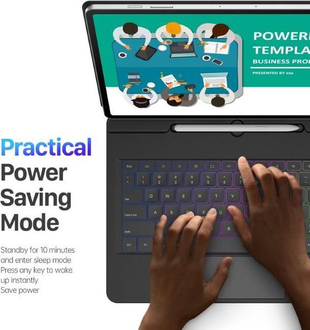 Image du produit Dux Ducis MK Series Keyboard Case (US, Samsung Galaxy Tab S10 FE+)