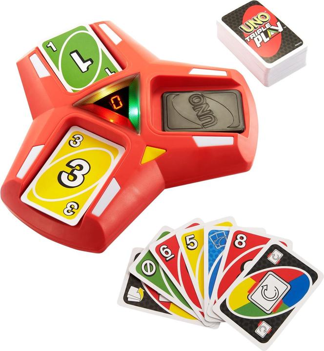 Produktbild Mattel Games Uno Triple Play (2 - 6 Spieler)