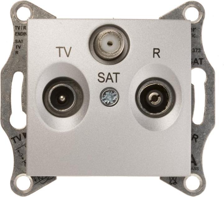 Produktbild Schneider Electric RD/TV-Terminal-Aluminiumbuchse – SDN3501360 (Antennendose)