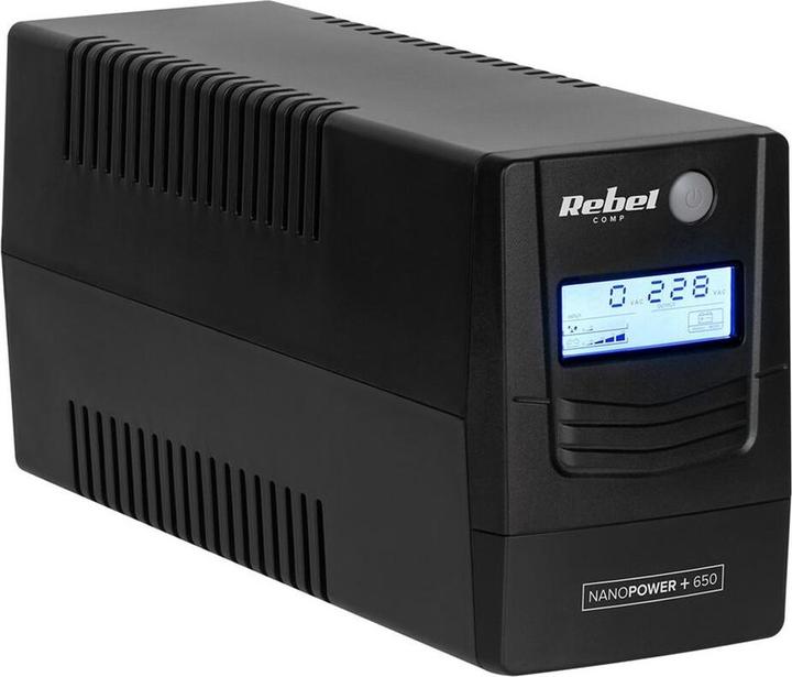Actual product image Rebel Nanopower Plus 1000 UPS | Offline | Sinusoidal | 1000VA | 600W | LCD | USB (1000 VA, 600 W, Standby UPS)